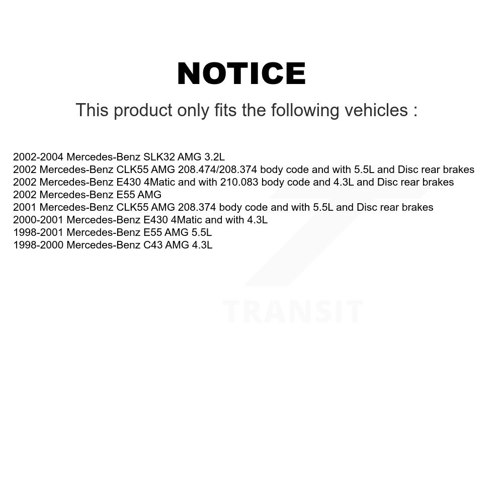 [Front] Plaquettes de frein avant Capteur d'usure pour Mercedes-Benz CLK430 E430 SLK32 AMG E55 CLK55