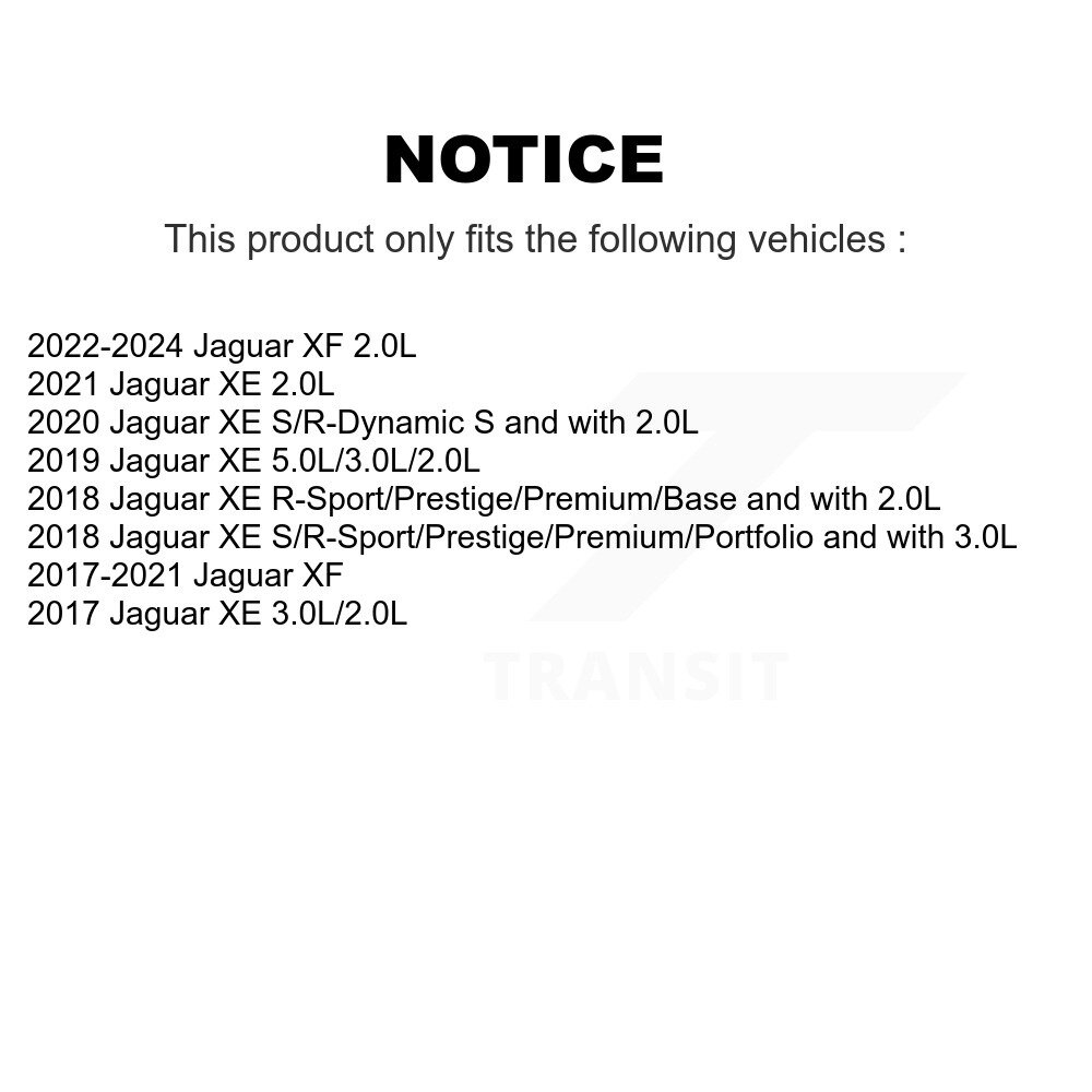 [Arrière] Plaquettes de frein arrière Capteur d'usure pour Jaguar XE XF SEN-2BWS0420