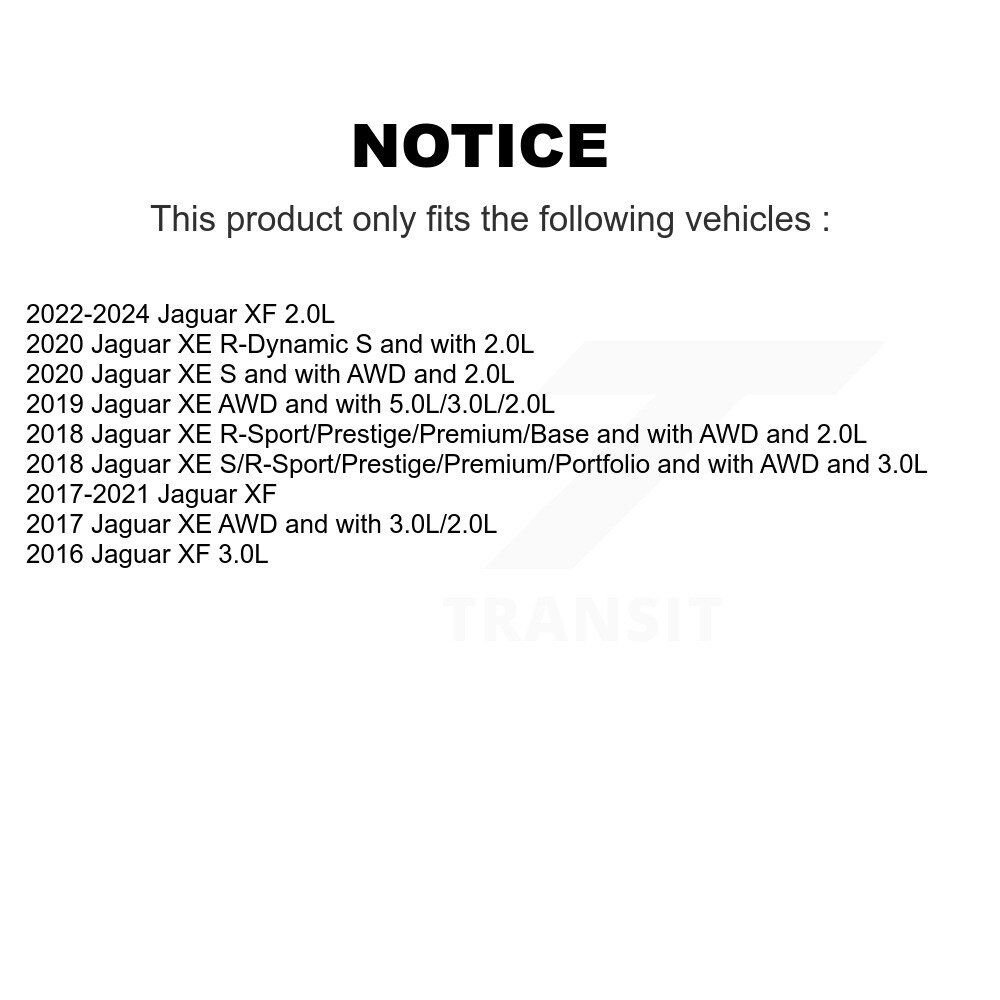 [Front] Plaquettes de frein avant Capteur d'usure pour Jaguar XE XF SEN-2BWS0486