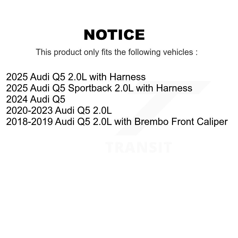 [Front] Capteur d'usure des plaquettes de frein avant pour Audi Q5 SEN-2BWS0503