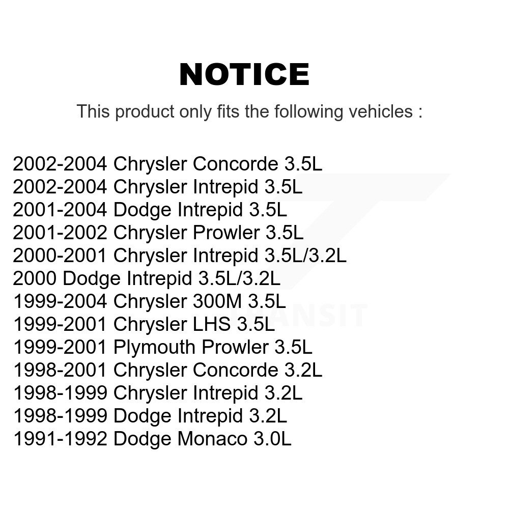 [N/A] Capteur de position Camshaft moteur pour Dodge Intrépide Chrysler 300M Concorde LHS