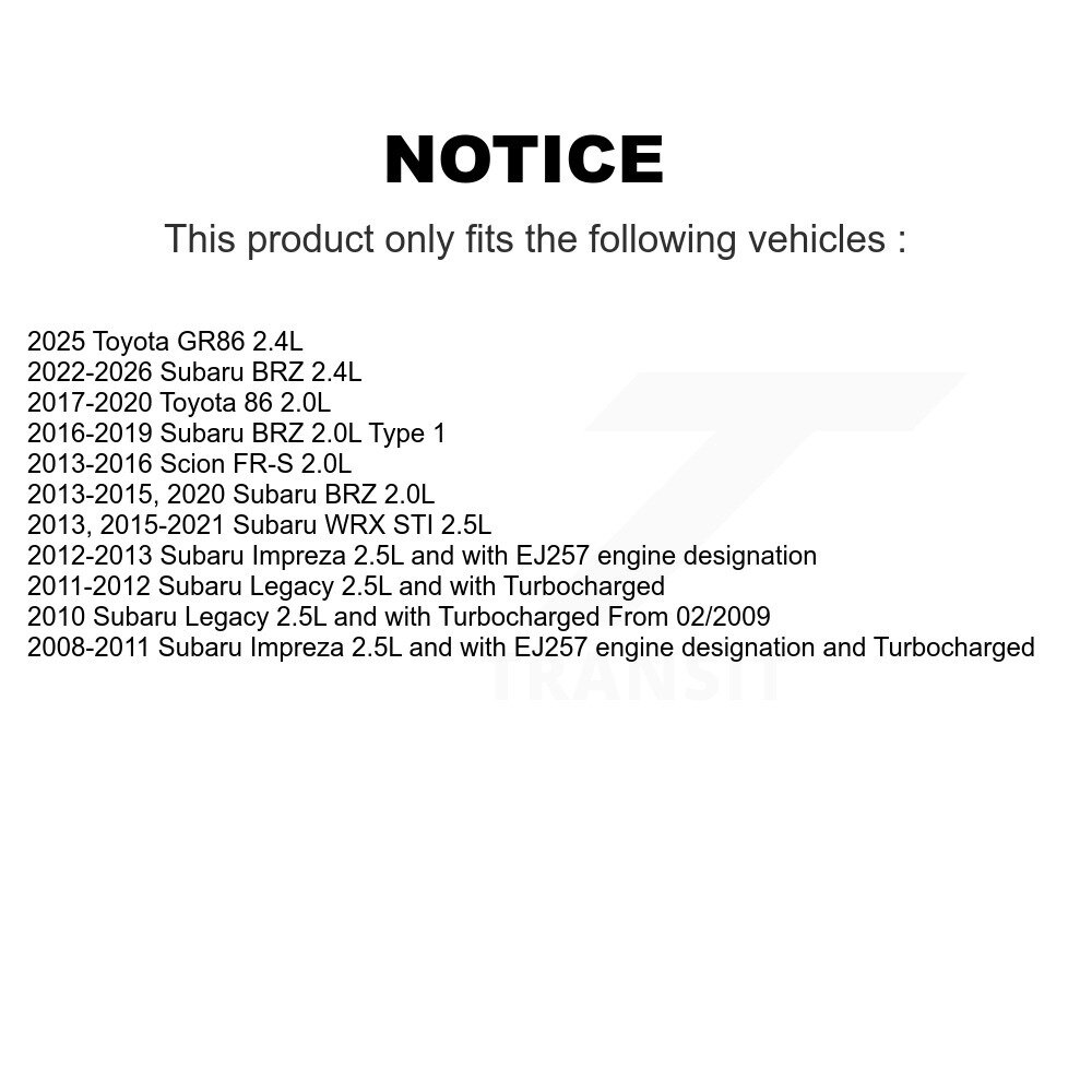 [Gauche Inférieur] Capteur de position Camshaft moteur pour Subaru Impreza Legacy WRX STI BRZ Scion FR-S