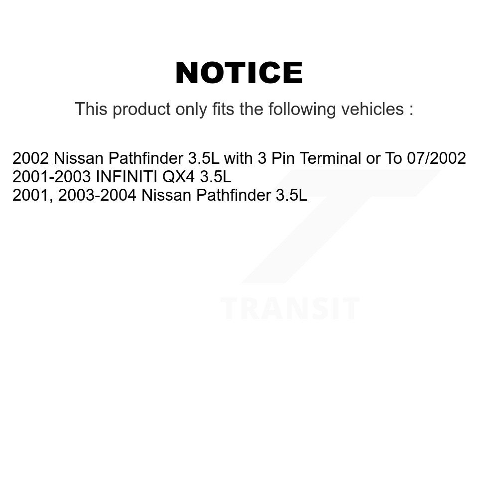 [N/A] Capteur de position du moteur pour Nissan Pathfinder INFINITI QX4 3.5L SEN-2CAM0288