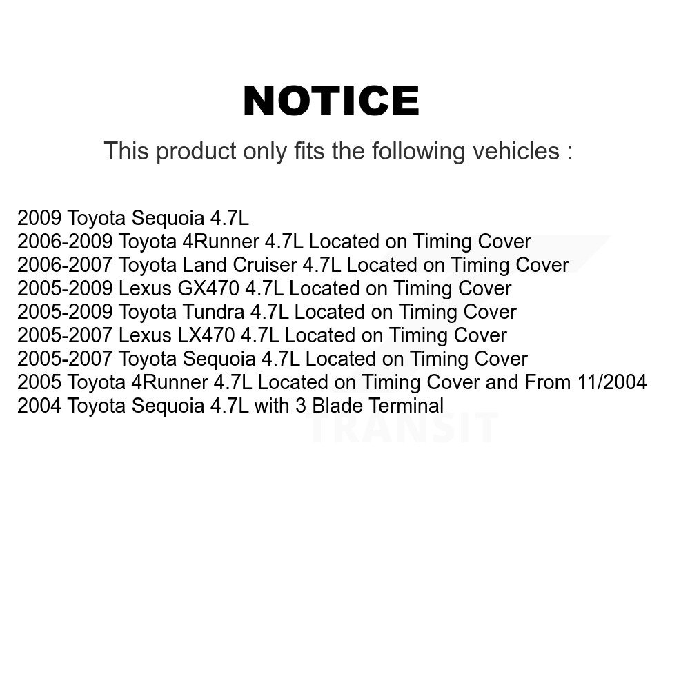 [N/A] Capteur de position Camshaft pour Toyota Tundra 4Runner Sequoia Lexus GX470