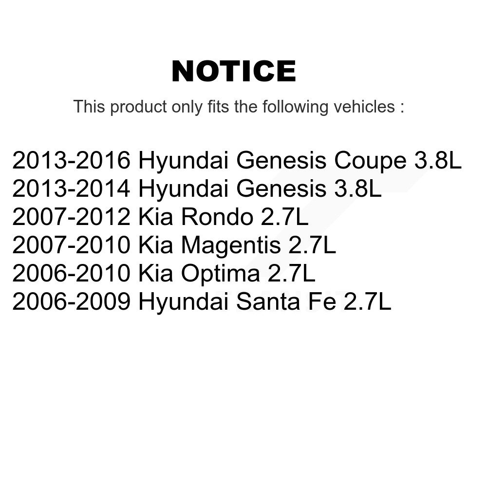 [Gauche] Capteur de position Camshaft pour Hyundai Santa Fe Kia Rondo Coupe Genesis
