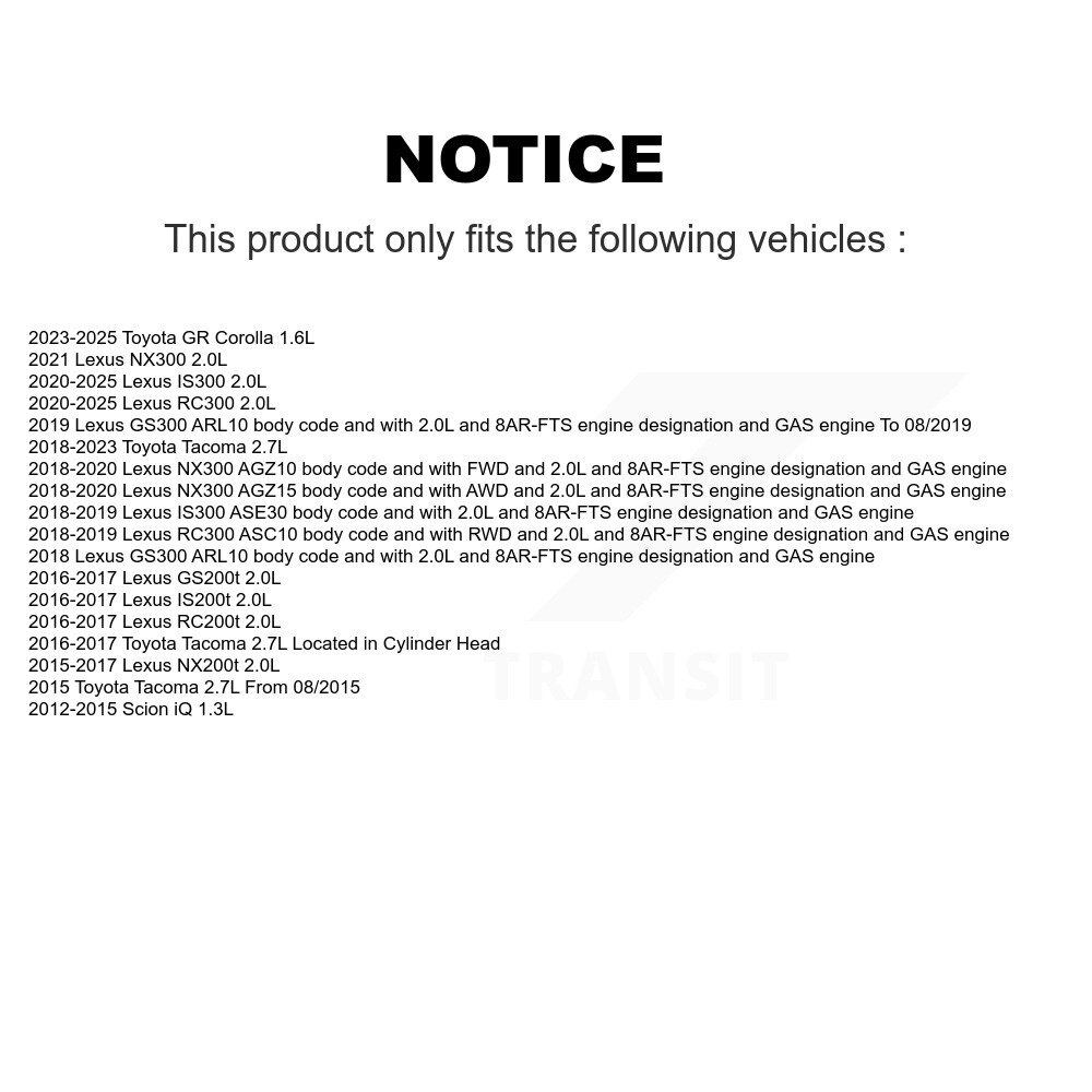 [N/A] Capteur de position du moteur pour Toyota Tacoma Lexus NX300 NX200t IS300 Scion iQ RC300