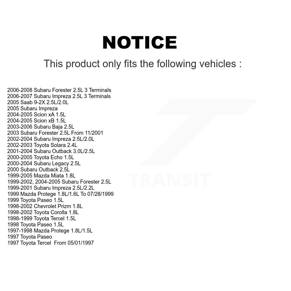 [N/A] Capteur de température du refroidisseur moteur pour Toyota Echo Subaru Corolla Camry Impreza