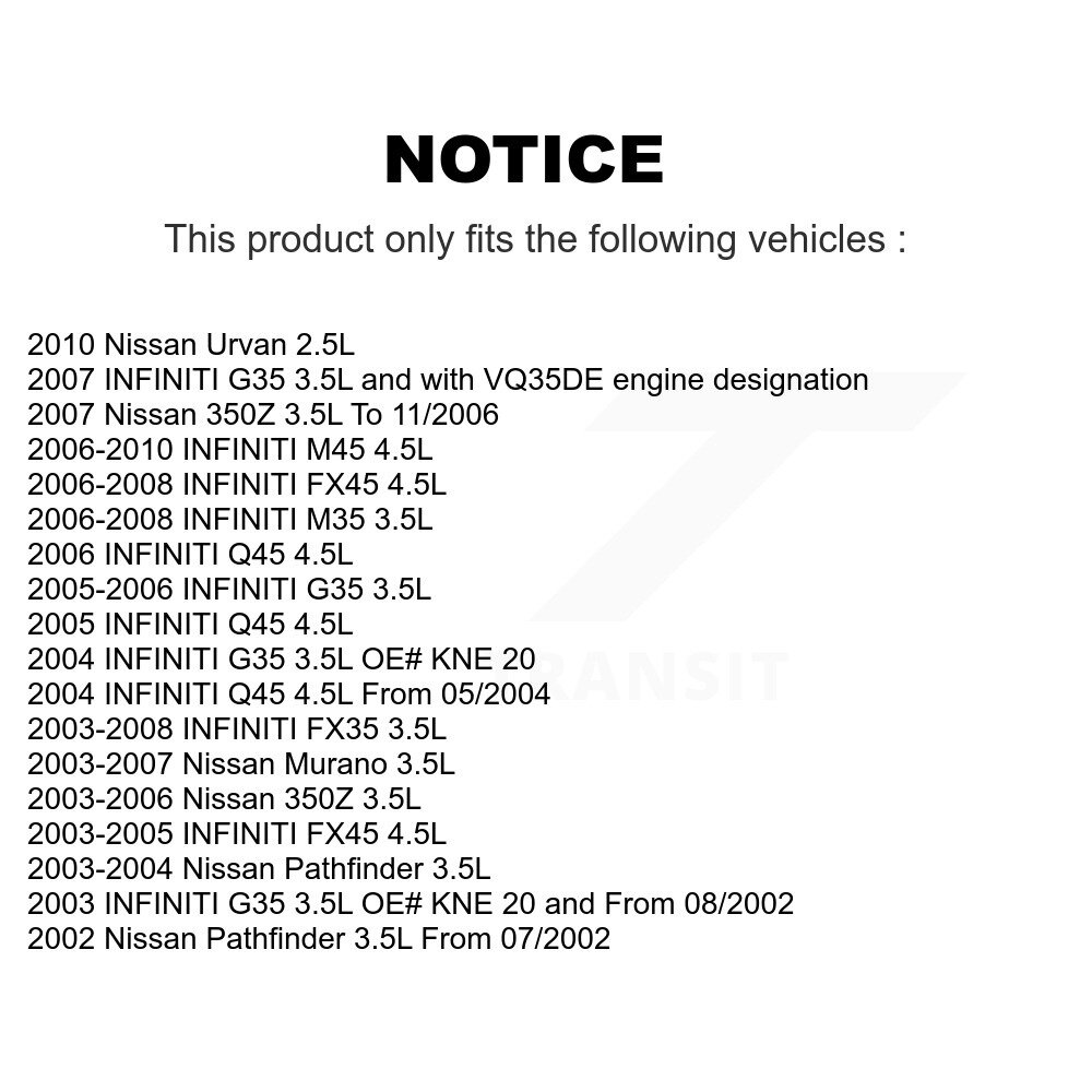[N/A] Capteur d'allumage (détonation) pour Nissan INFINITI G35 Murano 350Z FX35 M35