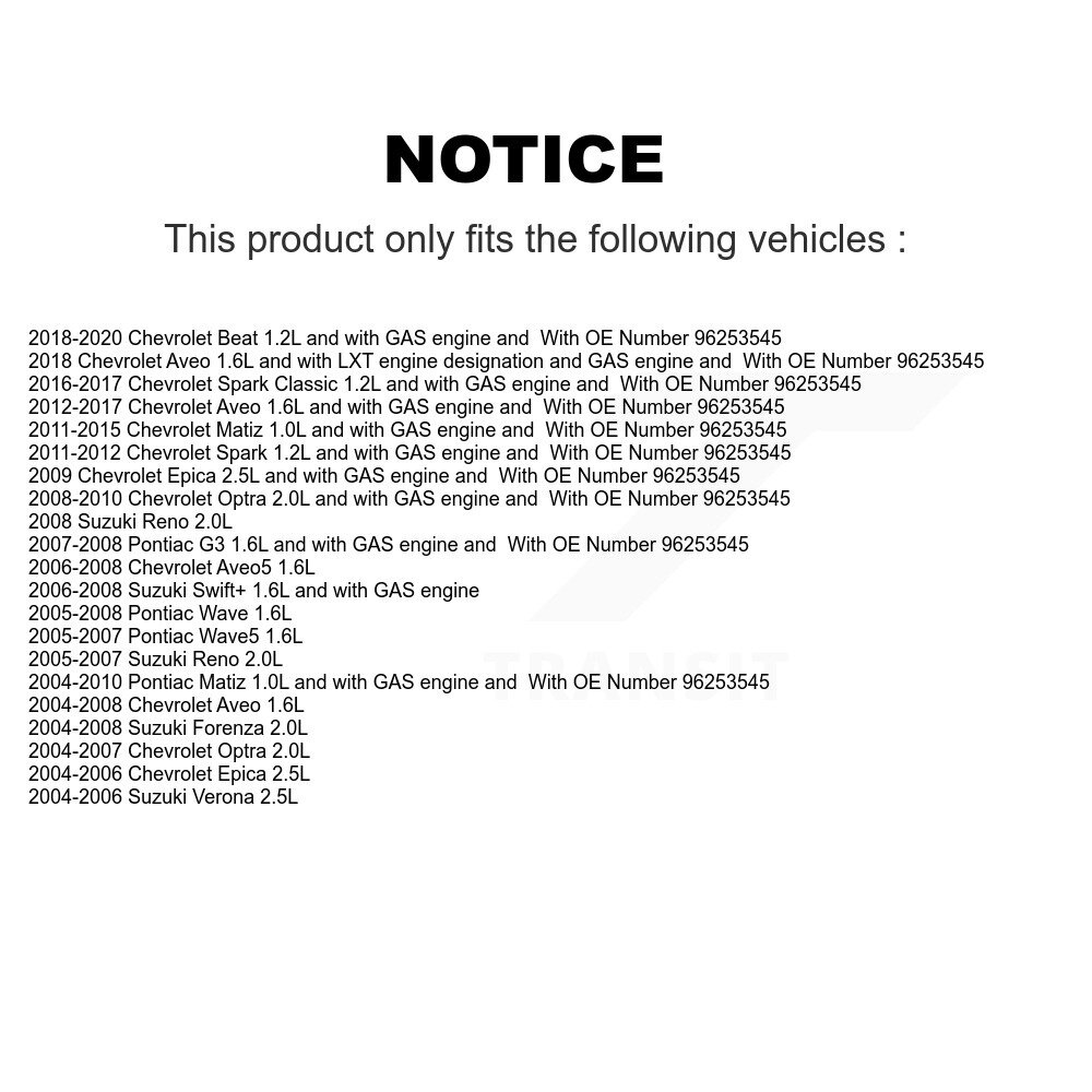 [N/A] Capteur d'allumage (détonation) pour Chevrolet Pontiac Wave Aveo Aveo5 Optra