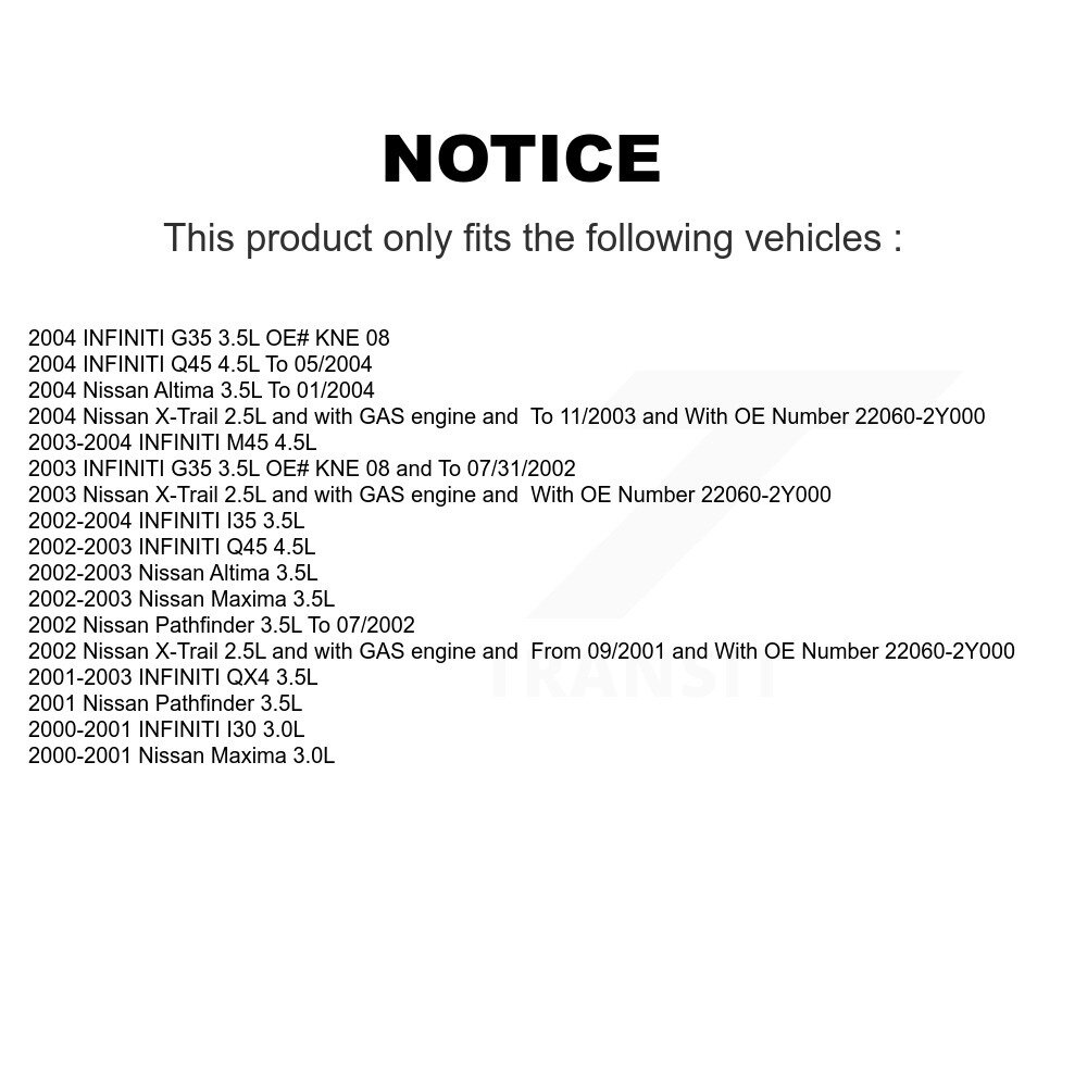 [N/A] Capteur d'allumage (détonation) pour Nissan INFINITI Altima G35 Pathfinder QX4