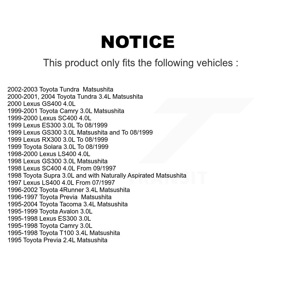 [N/A] Capteur d'allumage (détonation) pour Toyota Camry 4Runner Tacoma Tundra Lexus