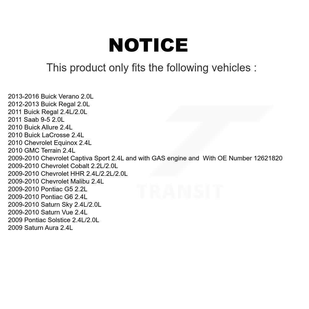 [N/A] Capteur d'allumage (détonation) pour Chevrolet Buick Cobalt Verano Malibu G5