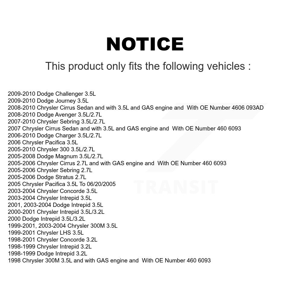 [N/A] Capteur d'allumage (détonation) pour Dodge Chrysler Journey 300 Sebring Magnum