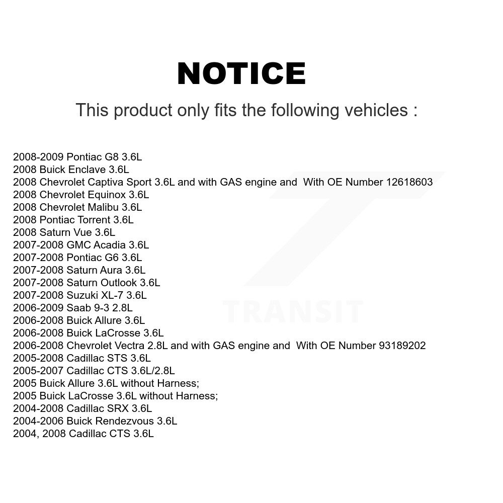 [N/A] Capteur d'allumage (détonation) pour Buick Pontiac LaCrosse Chevrolet Cadillac