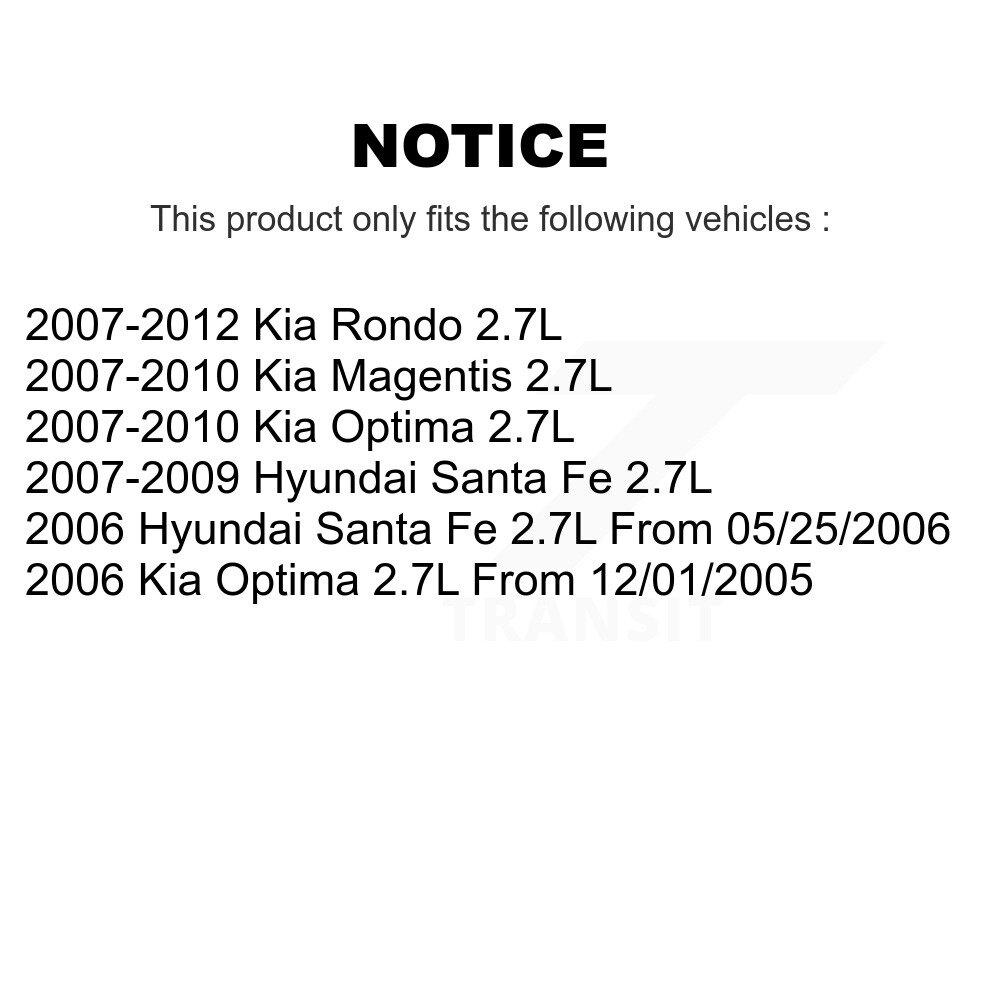 [Droit] Capteur d'allumage droit (détonation) pour Hyundai Santa Fe Kia Rondo Optima