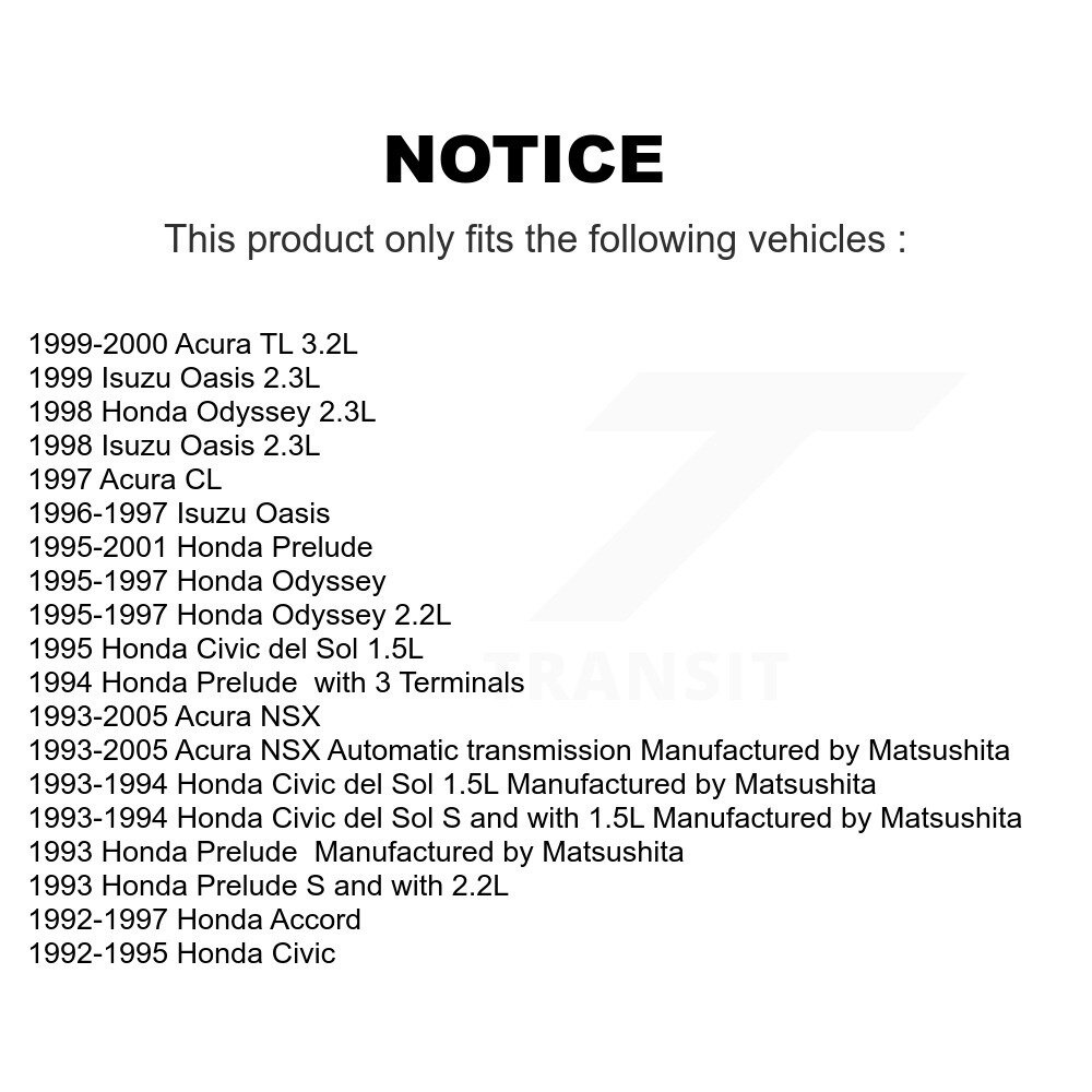 [N/A] Capteur de vitesse pour Honda Prelude Acura TL Civic del Sol Odyssey NSX CL
