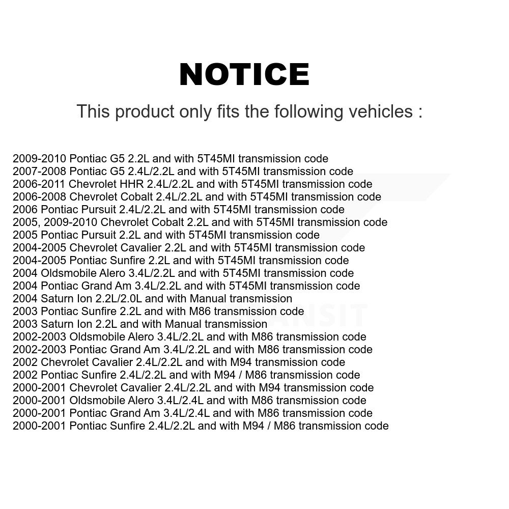 [N/A] Capteur de vitesse du véhicule pour Chevrolet Cobalt Pontiac G5 Sunfire Cavalier HHR Grand
