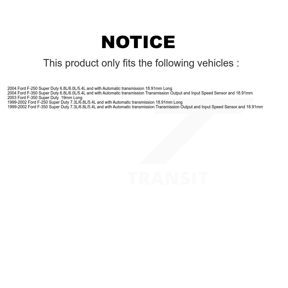 [N/A] Capteur de vitesse pour Ford F-350 Super Duty F-250 SEN-2VSS0101