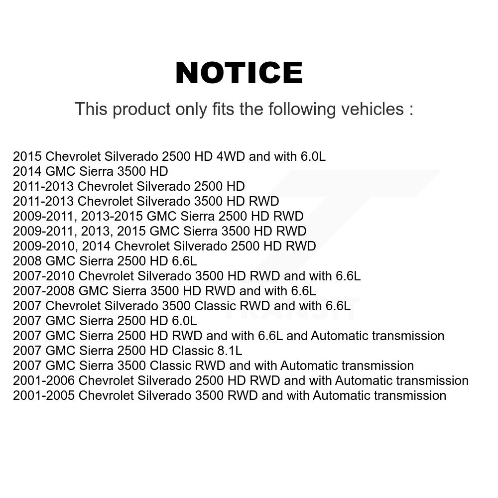 [N/A] Capteur de vitesse pour Chevrolet Silverado 2500 HD GMC Sierra 3500 Classic