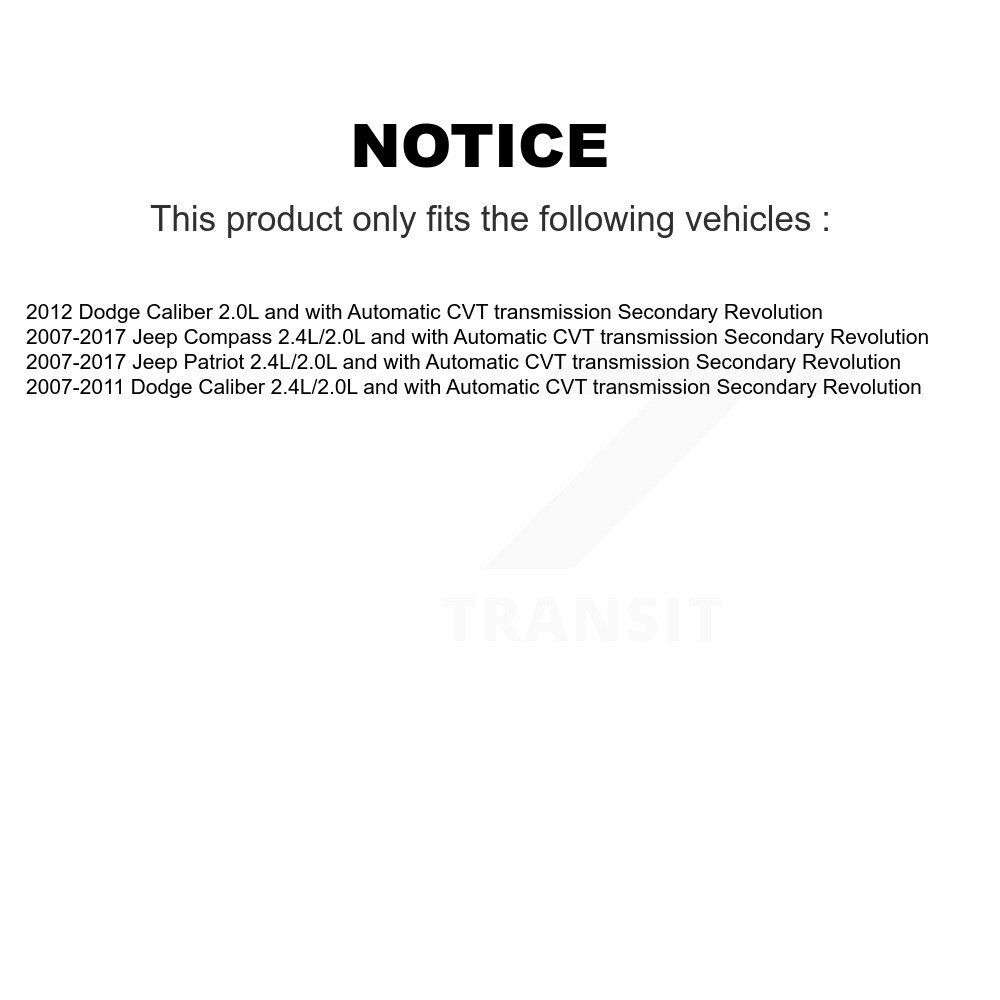 [N/A] Capteur de vitesse du véhicule pour Jeep Patriot Compass Dodge Caliber Deuxième révolution