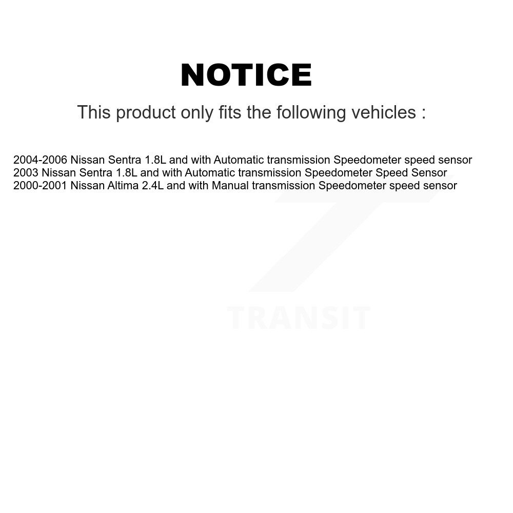 [N/A] Capteur de vitesse du véhicule pour Nissan Sentra Altima SEN-2VSS0152
