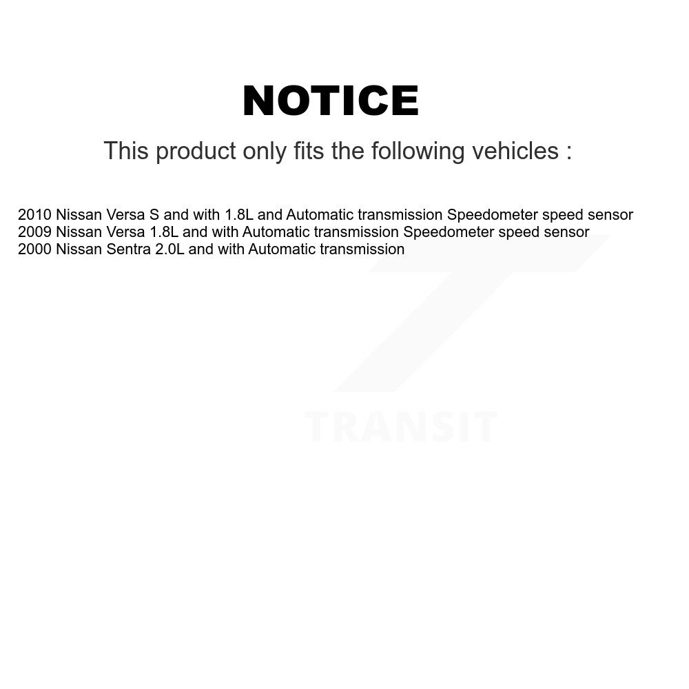 [N/A] Capteur de vitesse du véhicule pour Nissan Versa INFINITI G20 Sentra SEN-2VSS0272
