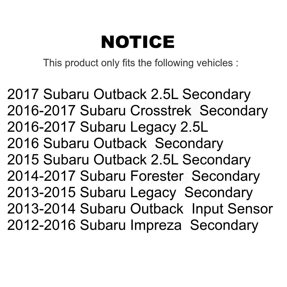[N/A] Capteur de vitesse du véhicule pour le Subaru XV Crosstrek 2014-2015