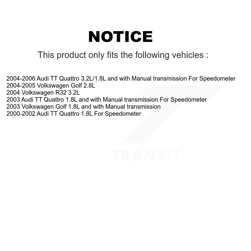 [N/A] Capteur de vitesse du véhicule pour Volkswagen Golf Audi TT Quattro R32 SEN-2VSS0395
