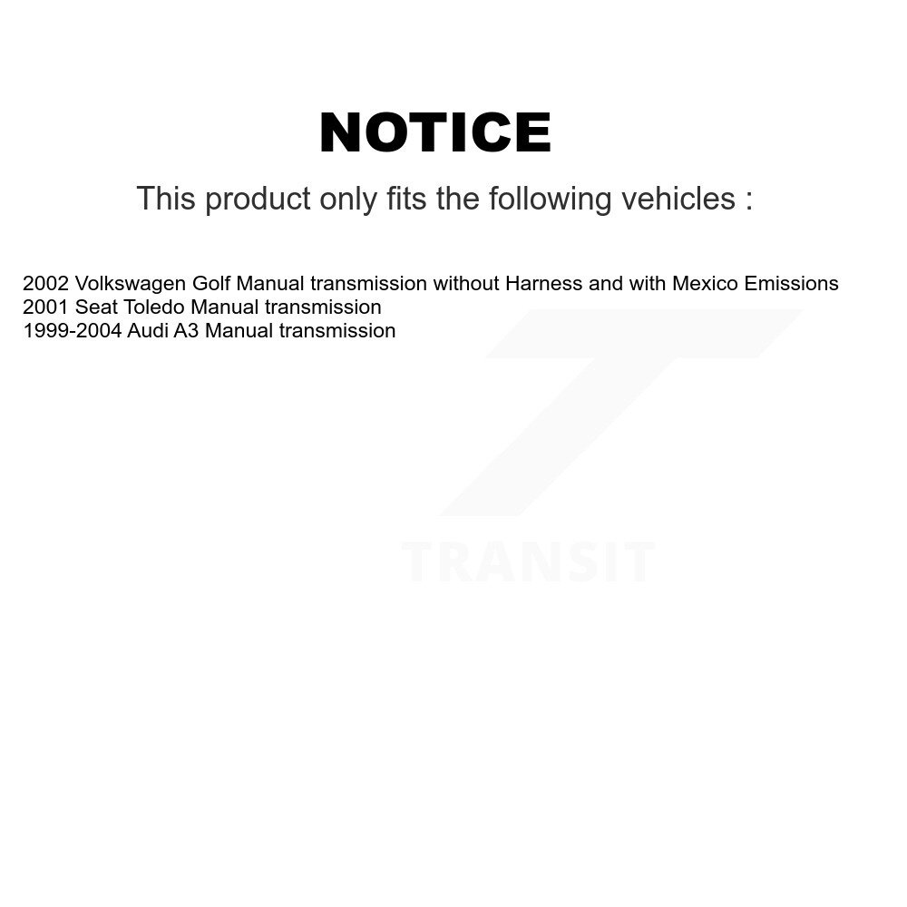 [N/A] Capteur de vitesse pour Volkswagen Golf Seat Audi A3 Toledo Transmission manuelle