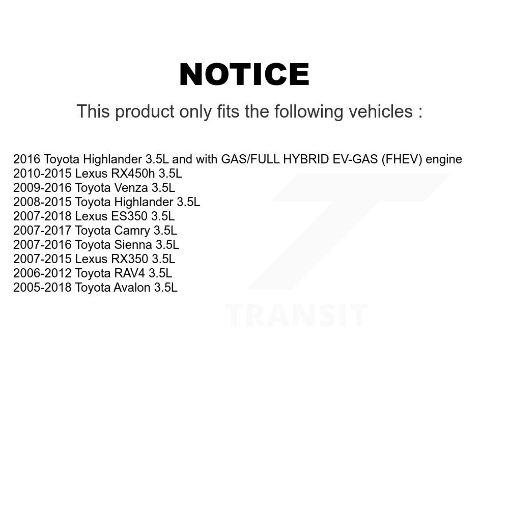 [Droit] Solénoïde de calage variable du moteur (VVT) pour Toyota Camry RAV4 Sienna Lexus