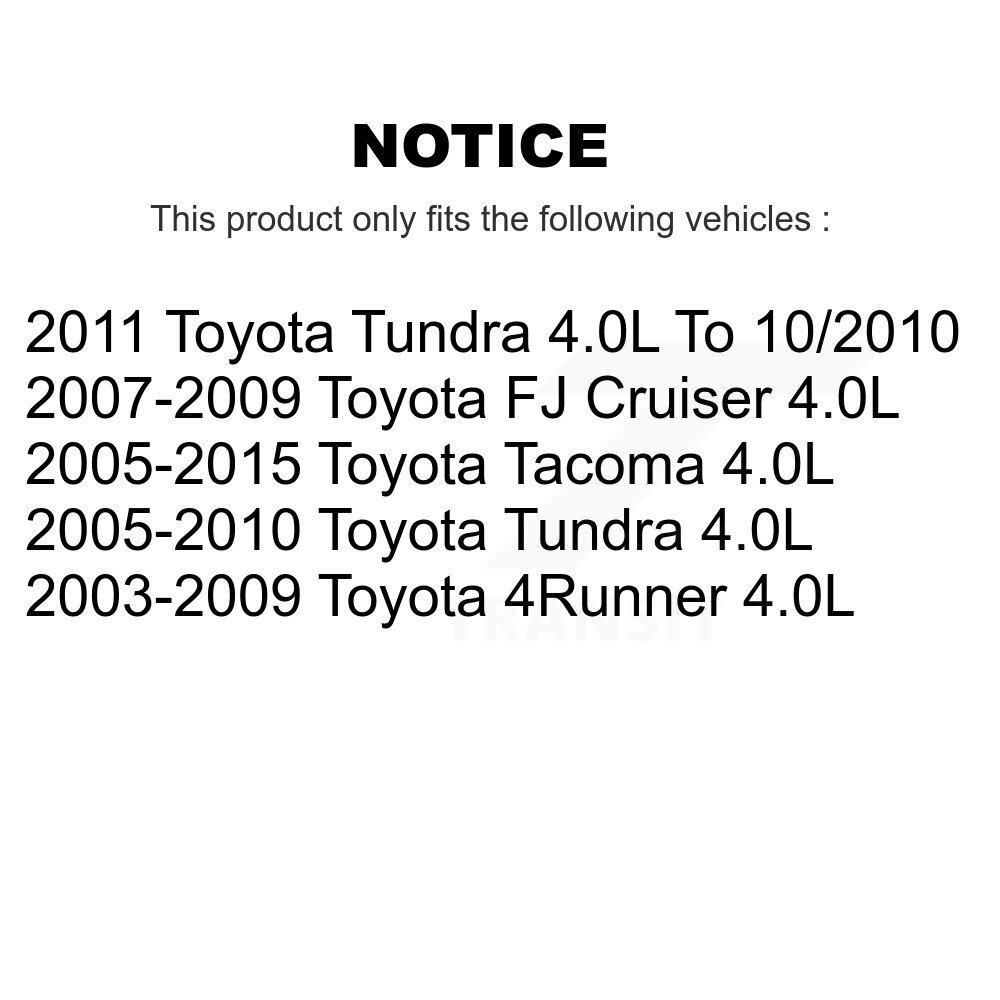 [Droit] Solénoïde de calage variable du moteur droit (VVT) pour Toyota Tacoma Tundra FJ