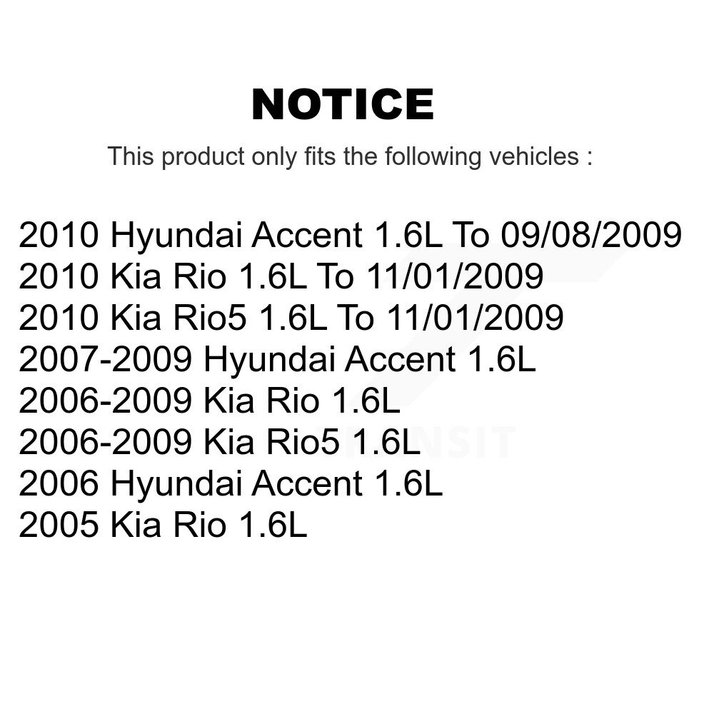 [N/A] Solénoïde de calibrage variable (VVT) pour Hyundai Accent Kia Rio Rio5 1.6L