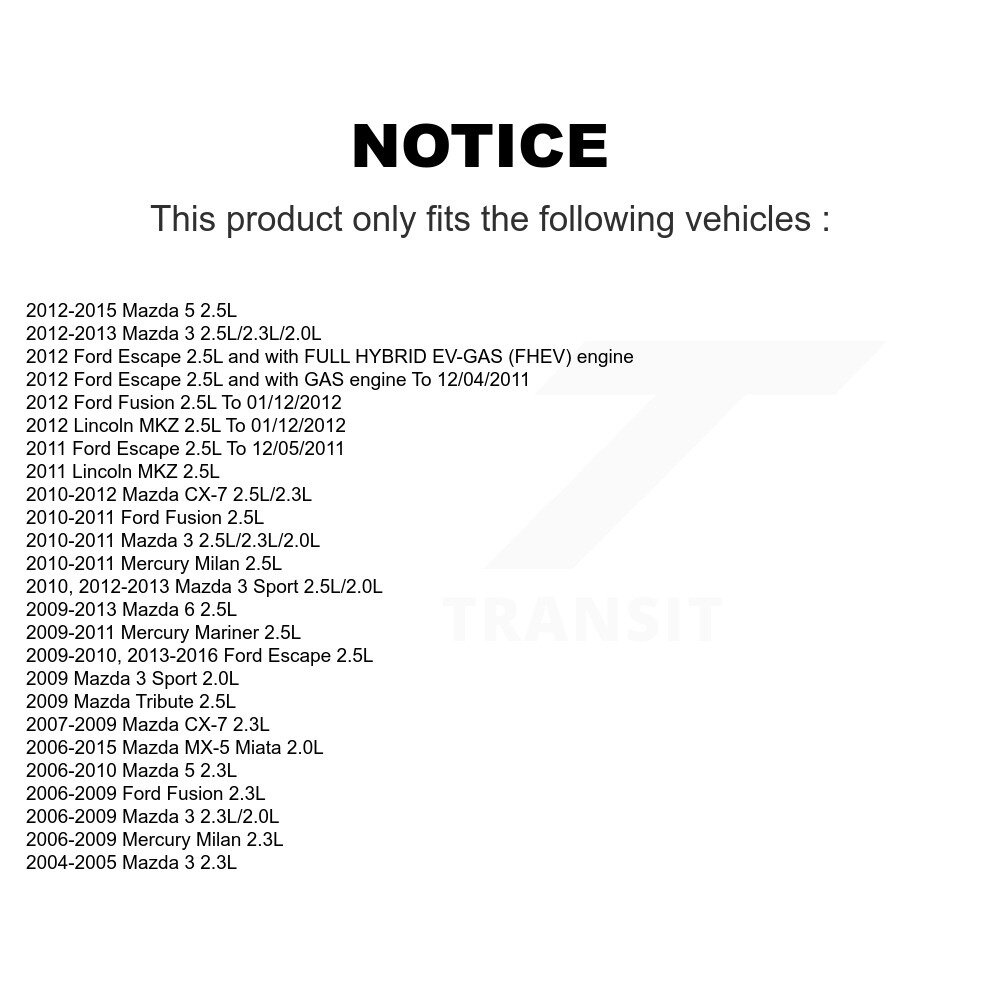 [N/A] Moteur Variable Valve Timing (VVT) Solénoïde pour Mazda Ford Escape 3 Fusion 5 6
