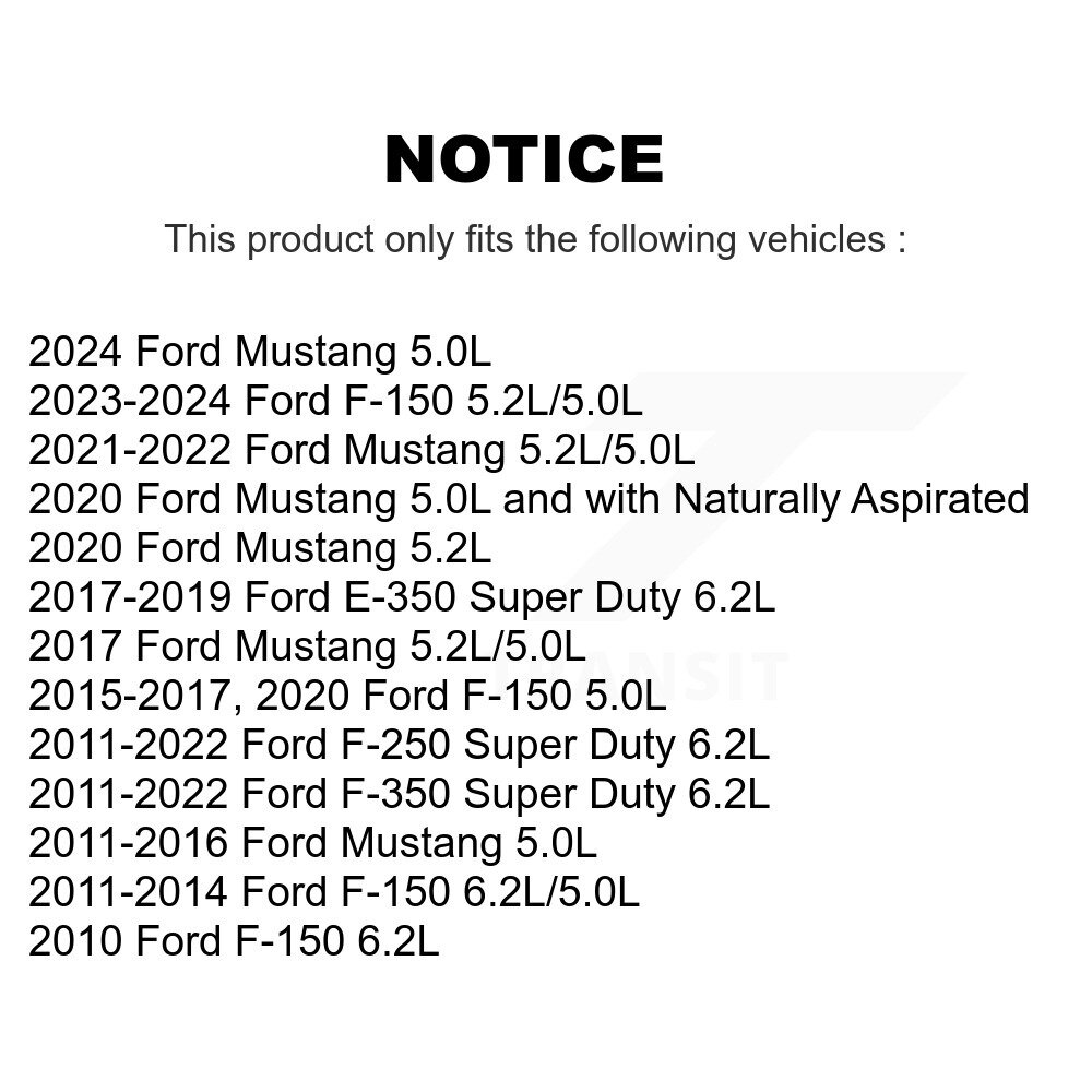 [N/A] Moment de la vanne variable du moteur (VVT) pour Ford F-150 F-350 Super Duty F-250 Mustang