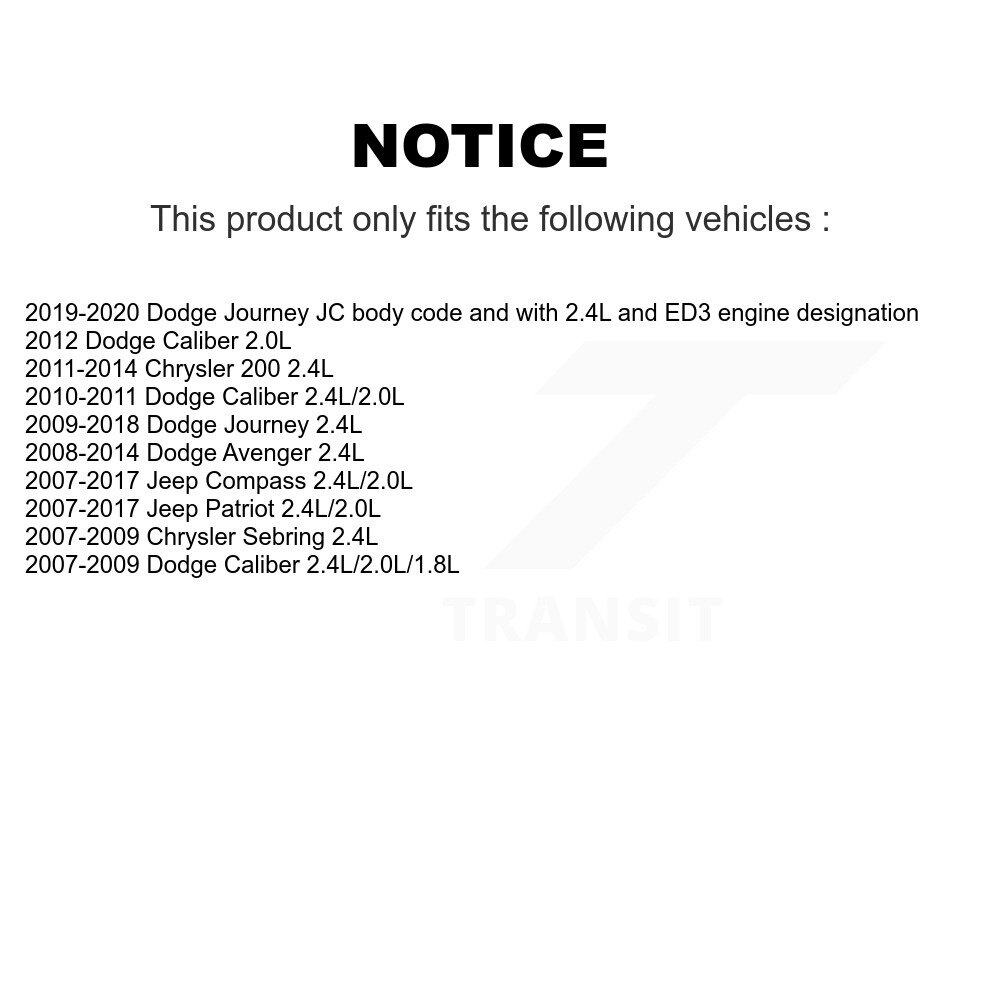 [Échappement] Moteur d ' échappement Moment de la valve variable (VVT) Solénoïde pour la Jeep Dodge Journey 200