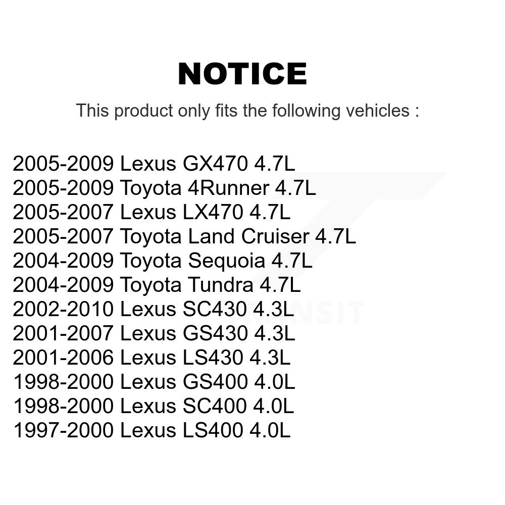 [Droit] Moment de la valve variable du moteur droit (VVT) Solénoïde pour Toyota Tundra Lexus SC430
