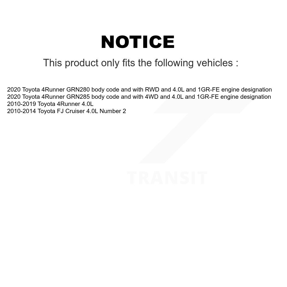 [Gauche] Moteur Variable Valve Timing (VVT) Solénoïde pour Toyota 4Runner Tundra FJ Cruiser