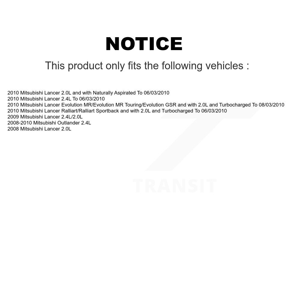 [Arrière] Moteur arrière Solénoïde à réglage variable (VVT) pour Mitsubishi Lancer Outlander