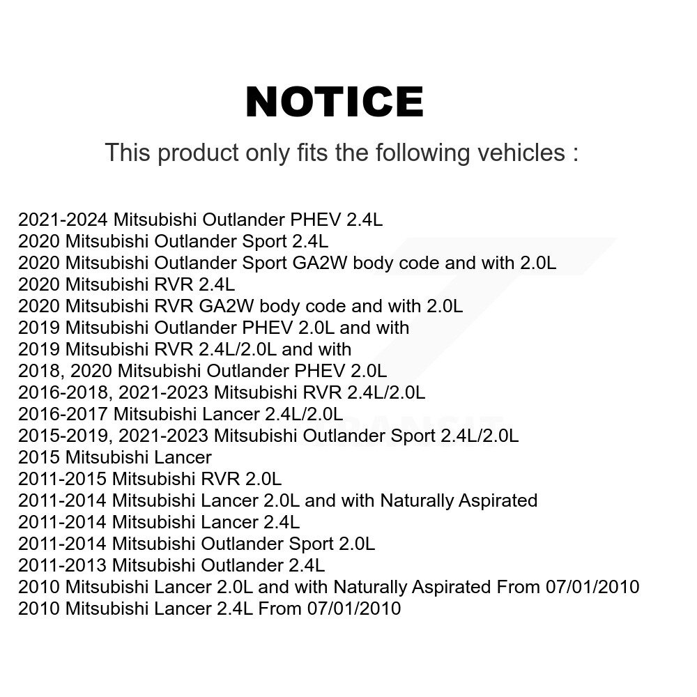 [Front] Solénoïde de calage variable du moteur (VVT) pour Mitsubishi RVR Lancer Outlander