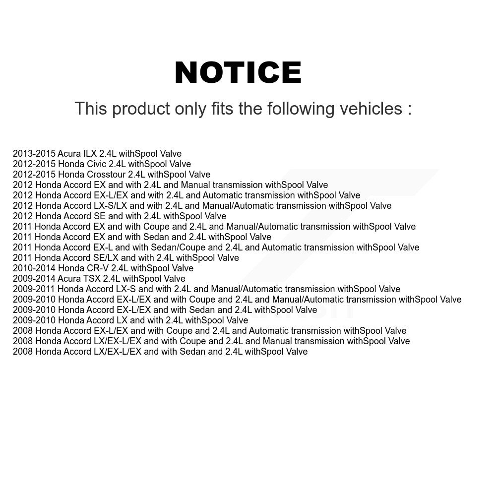 [N/A] Moteur Variable Valve Timing (VVT) Solénoïde pour Honda Civic CR-V Accord Acura