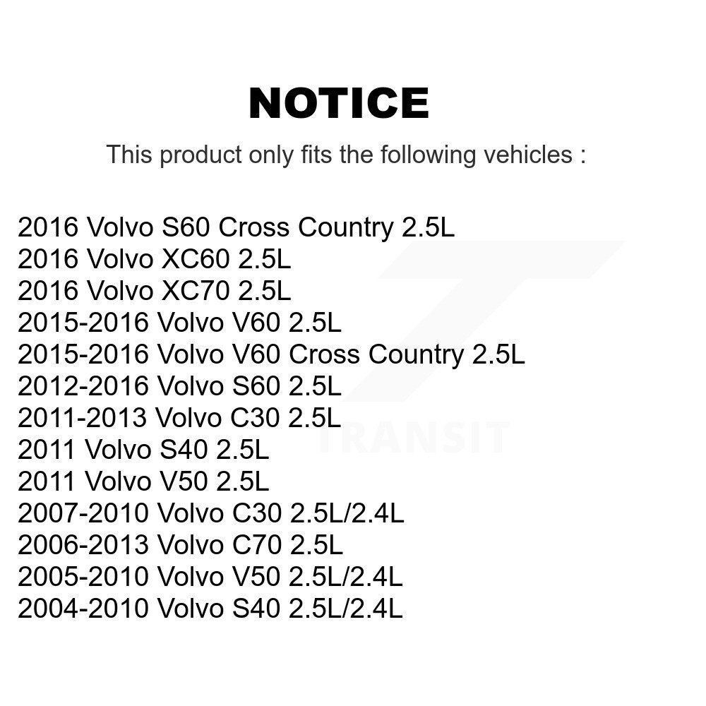 [Prise en charge] Solénoïde de réglage de la vanne variable (VVT) pour Volvo S60 S40 C30 V50 C70