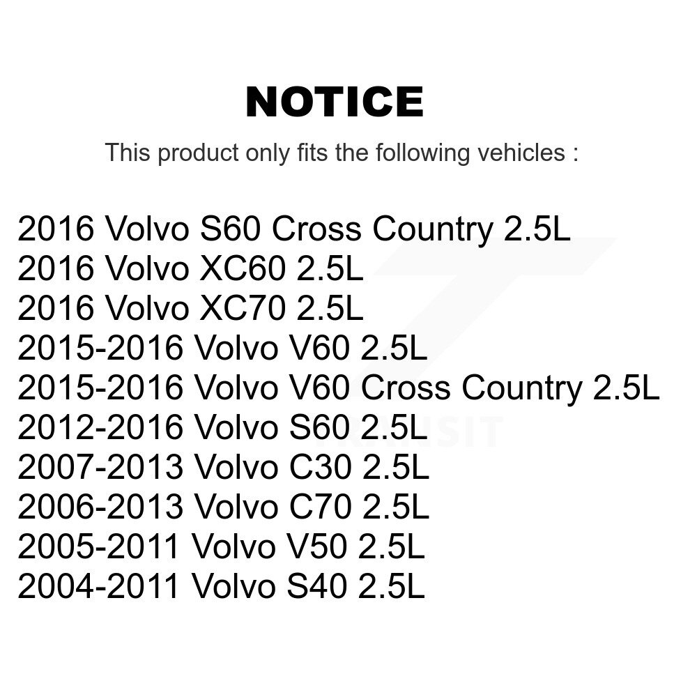 [Échappement] Solénoïde de calage variable du moteur d'échappement (VVT) pour Volvo S60 S40 C30 V50