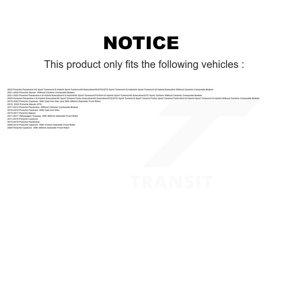 [Front] Semi-métalliques avant Plaquettes de frein pour Porsche Cayenne Macan Volkswagen Touareg