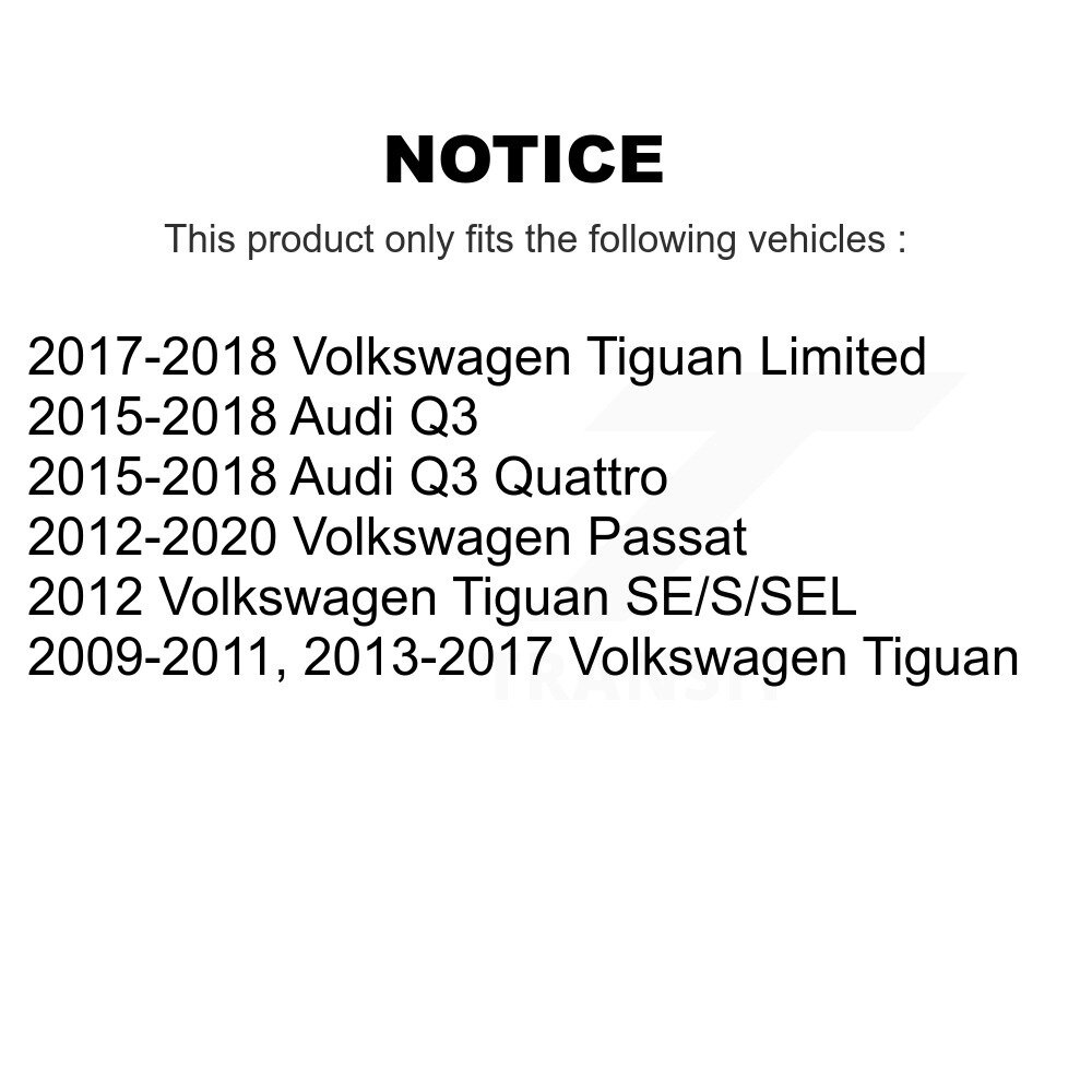 [Front] Semi-métalliques avant Plaquettes de frein pour Volkswagen Tiguan Passat Audi Q3 Quattro