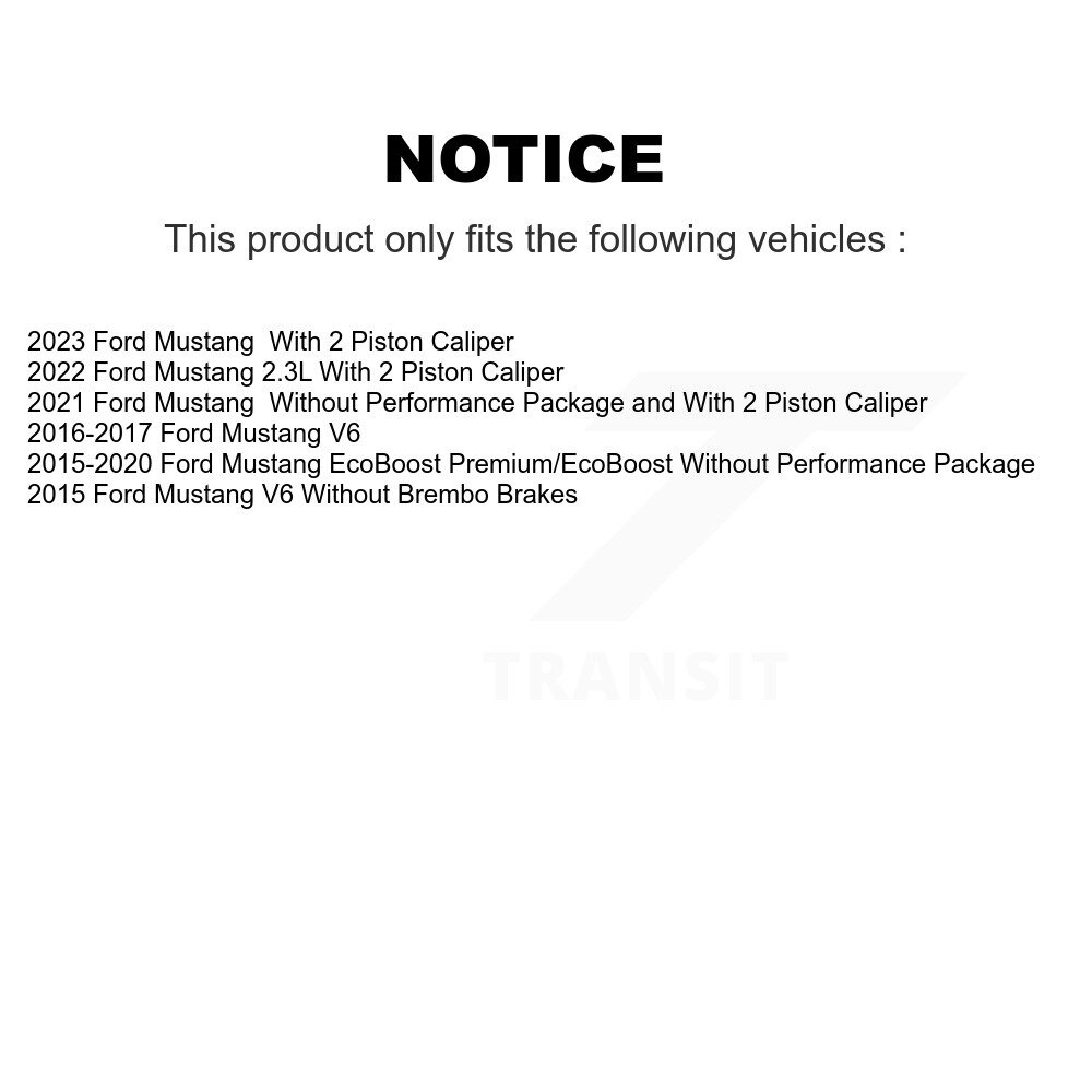[Front] Plaquettes de frein à disque semi-métallique avant pour Ford Mustang SIM-1791