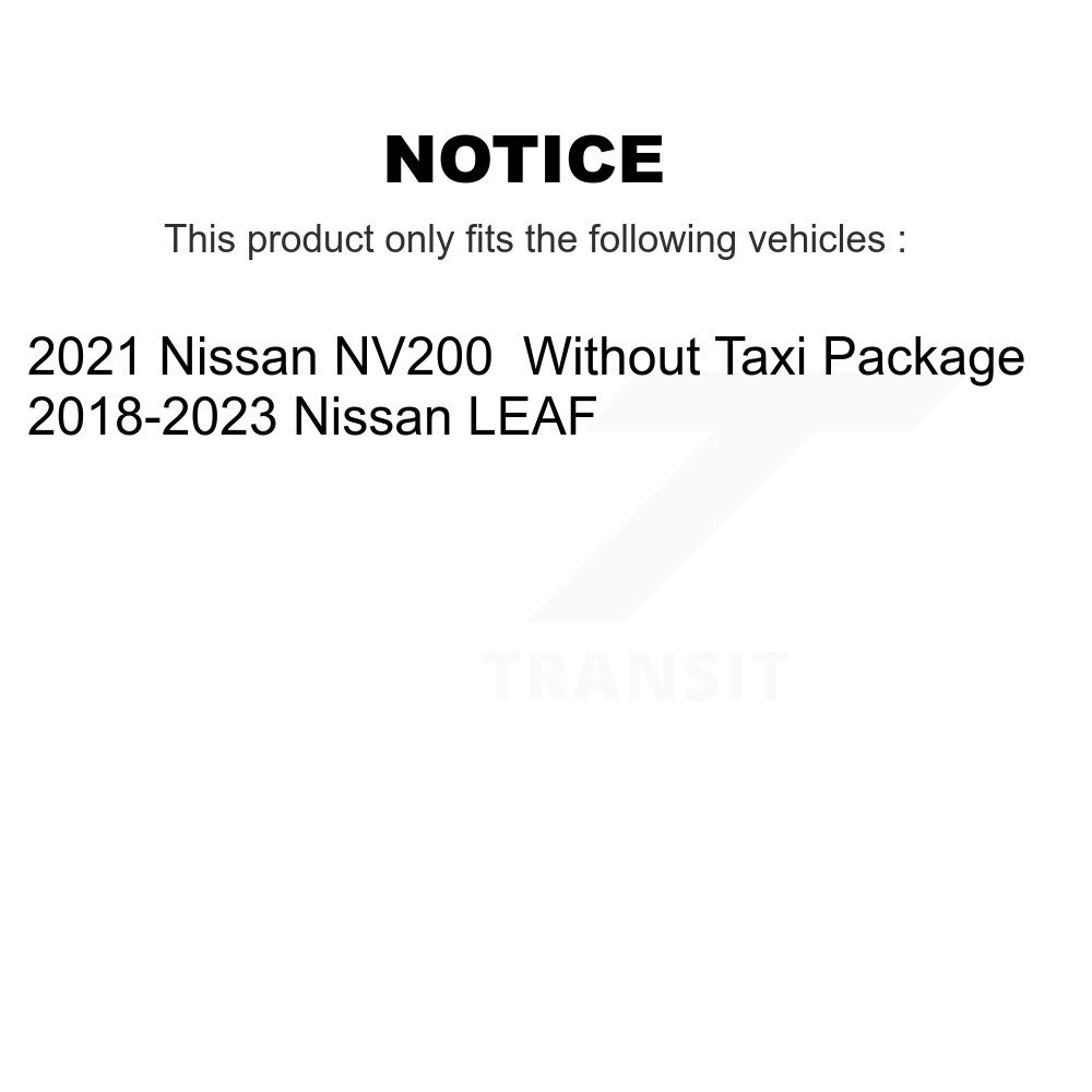 [Front] Semi-métalliques avant Plaquettes de frein pour Nissan LEAF NV200 SIM-2138