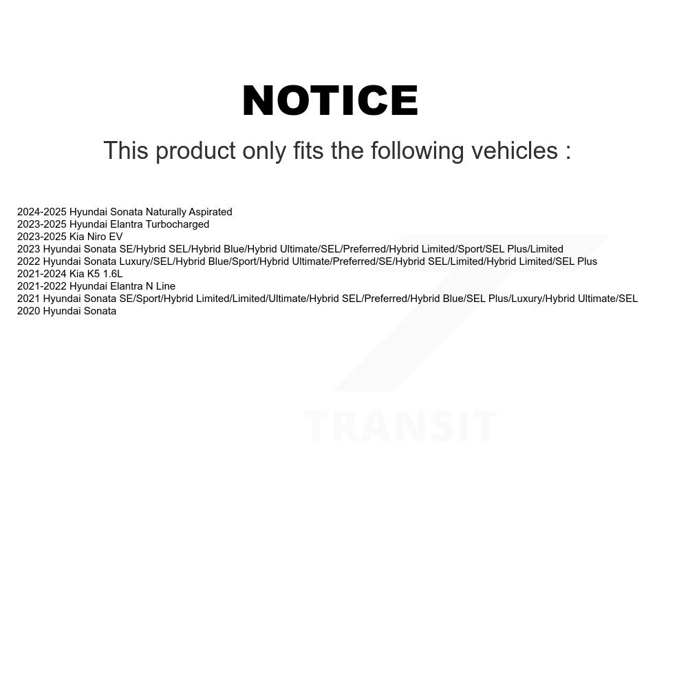 [Front] Semi-métalliques avant Plaquettes de frein pour Hyundai Elantra Sonata Kia K5 SIM-2302
