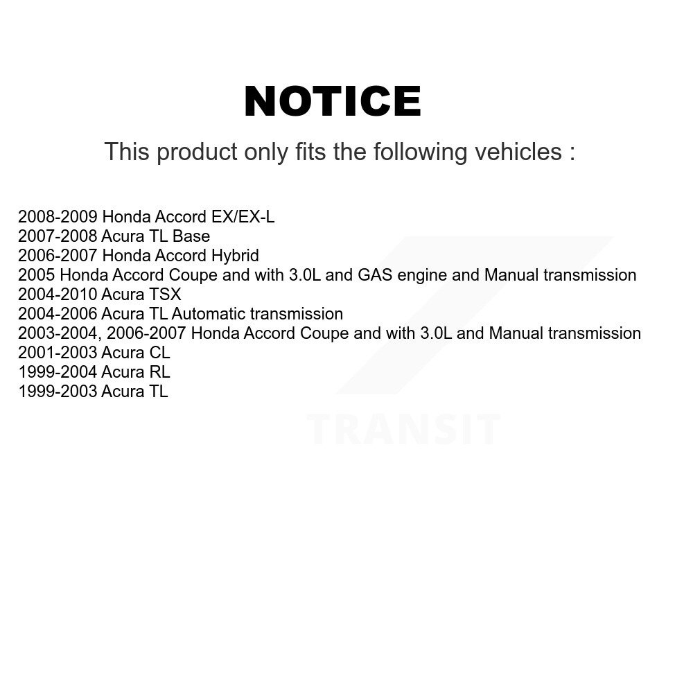[Front] Semi-métalliques avant Plaquettes de frein pour Honda Accord Acura TL TSX CL RL SIM-787