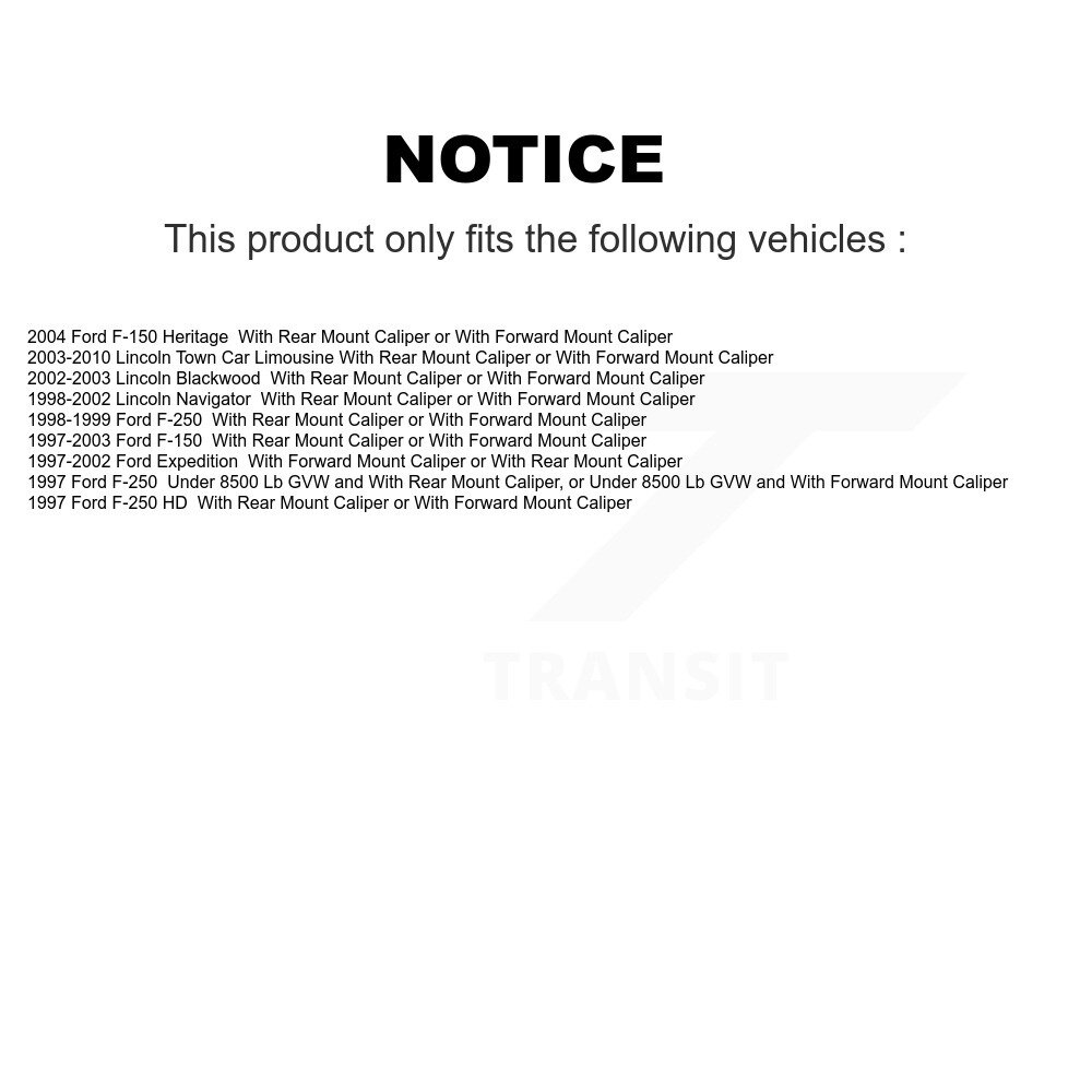 Rear Brake Caliper For Ford F-150 Lincoln Town Car F-250 HD Expedition Heritage image 2