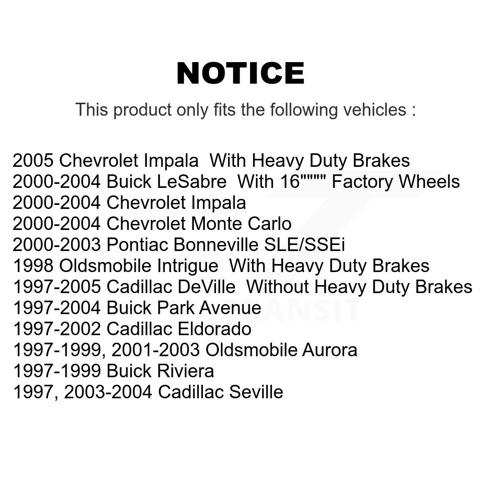 [Avant droite] Calibre de frein avant droit pour Chevrolet Impala Buick Cadillac LeSabre DeVille